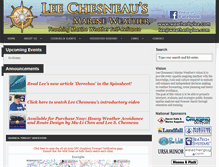Tablet Screenshot of chesneaumarineweather.com